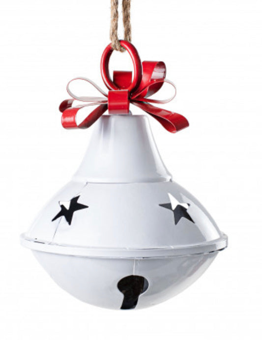 Cascabel campana blanco/rojo / Jingle Bell white/red